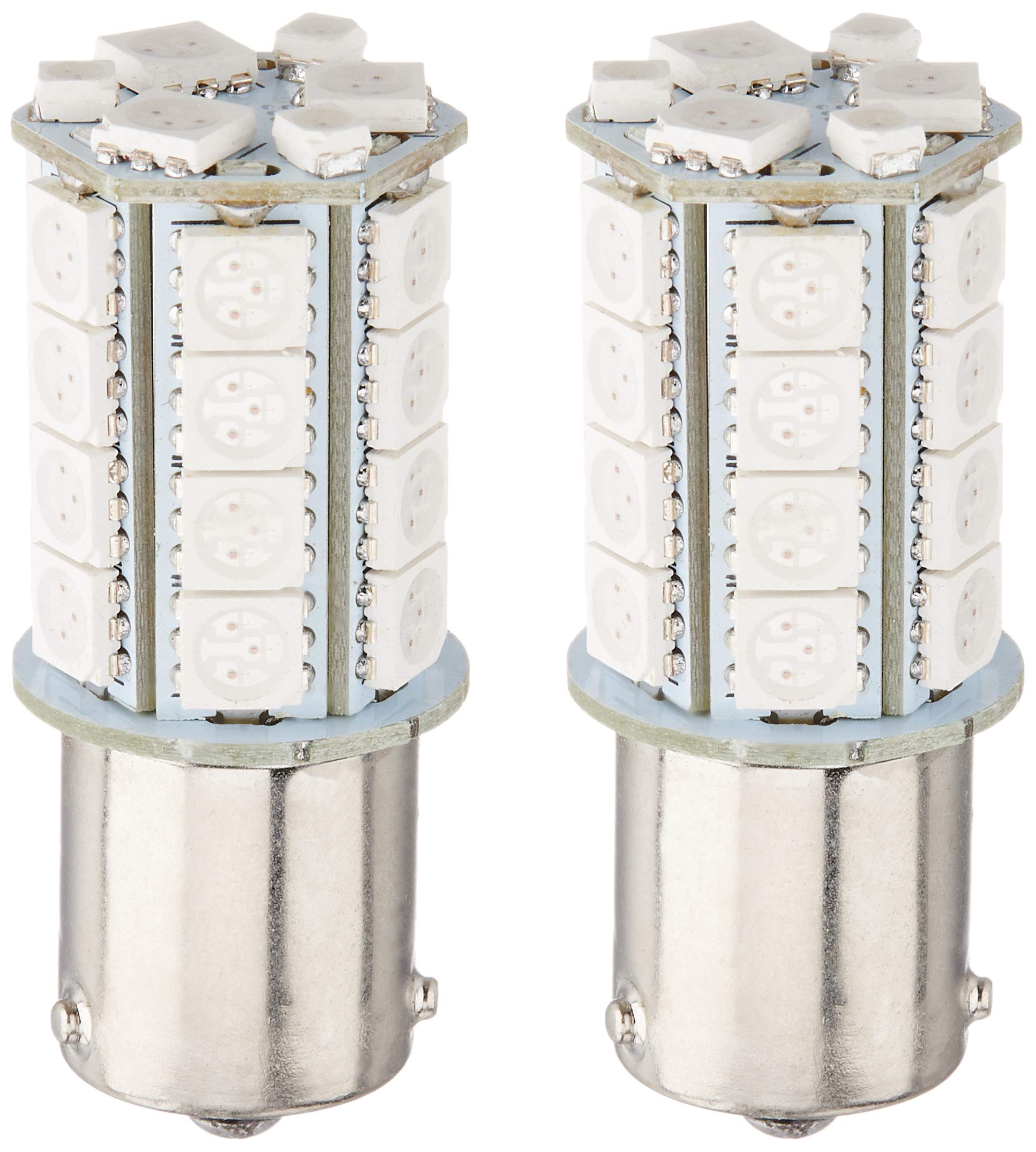 

[e-auto fun Genuine Product] S25 30 Rungs, Non-Polarized, Single Pin Angle, 150° (BAU15S) 5050 S25 Single 150° Amber