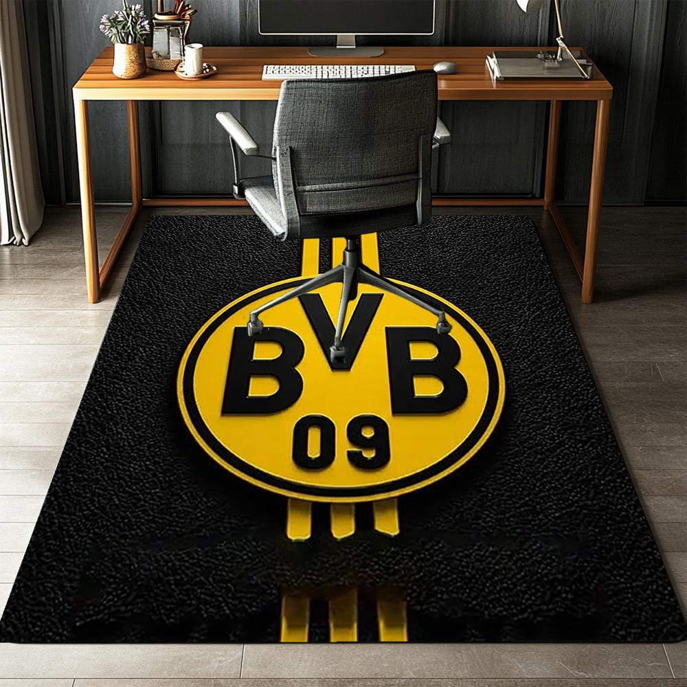 Borussia Dortmund Printed Carpet,Rug,for Office Chair Living Room Bedroom Kitchen Room Decor Gifts.