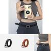 Fashionable Retro Women's Waist Belt Elegant Pu Material Versatile Square Buckle