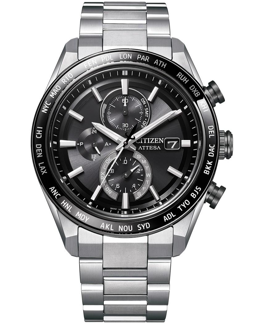 

Citizen Мужские часы ATTESA Eco-Drive Perpetual Titanium AT8295-56E серый