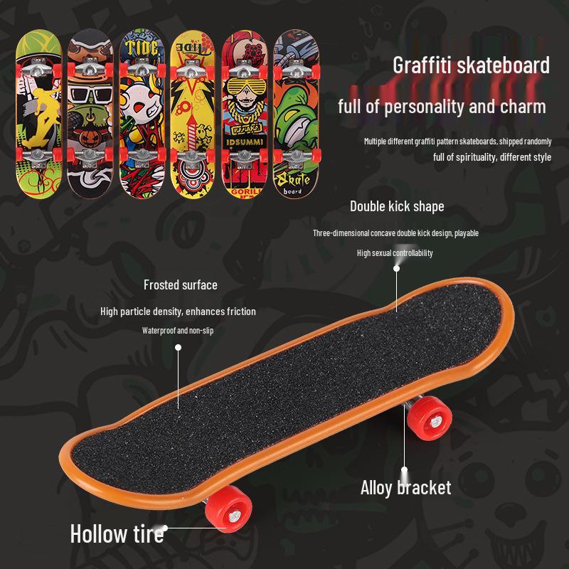 Fingertip Fingerboard Skatepark Set: Creative Scene Props for Kids
