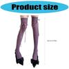 Women Fishnet Stockings Laced Up Thigh Highs Stockings Tights Pantyhose Sweet Over the Knee Socks Antis Skidding Socks