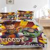 3pcs Woody and Buzz Quilt Set Soft and Comfortable Bedroom, Guest Room and Dorm Decor Bedding Set F096