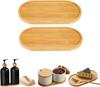 1Pc Japanese Tableware Wooden Plate Beech Oval Tray Mini Solid Wood Small Plate Children's Whole Wooden Plate Wooden Plate 18cm