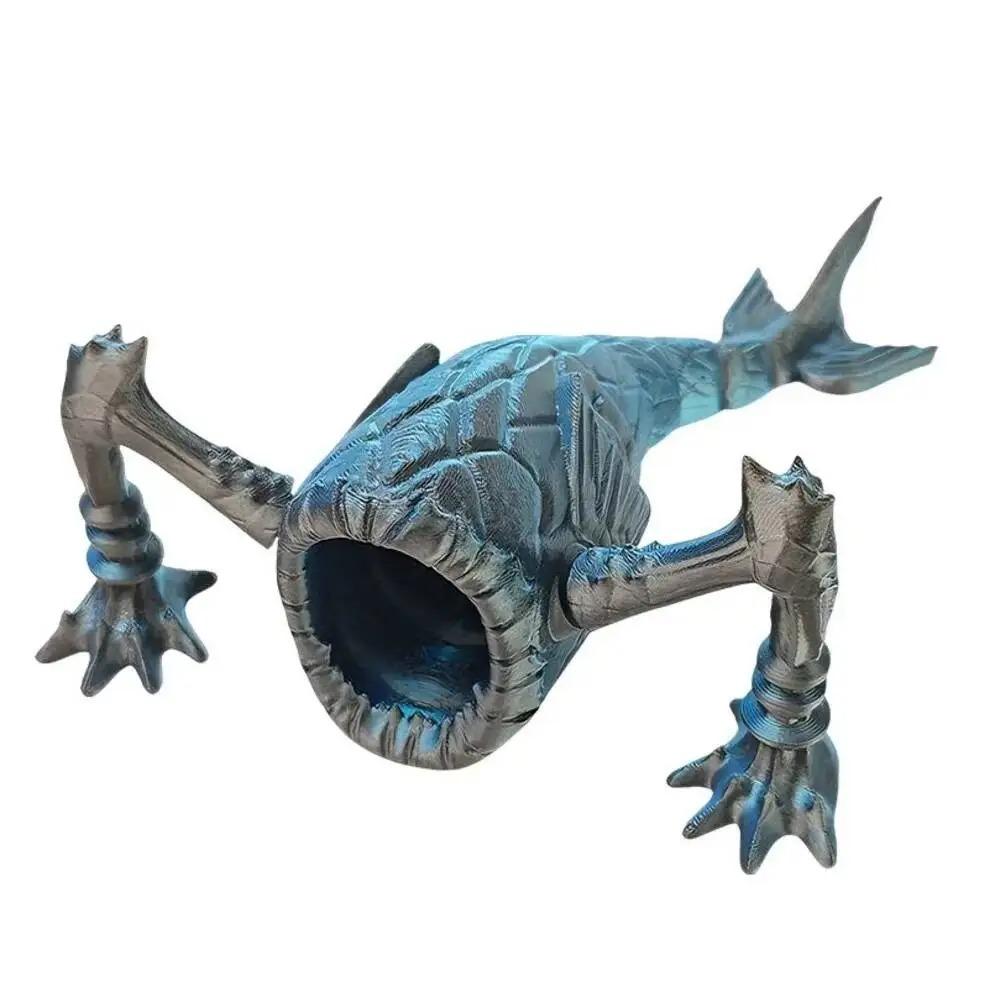 Figura de Juguete Subnautica Leviatán Bloop Gran Maja Figura Devorador de Mar Monstruo Figura de Juguete Pez Figuras de Impresión 3D Figura