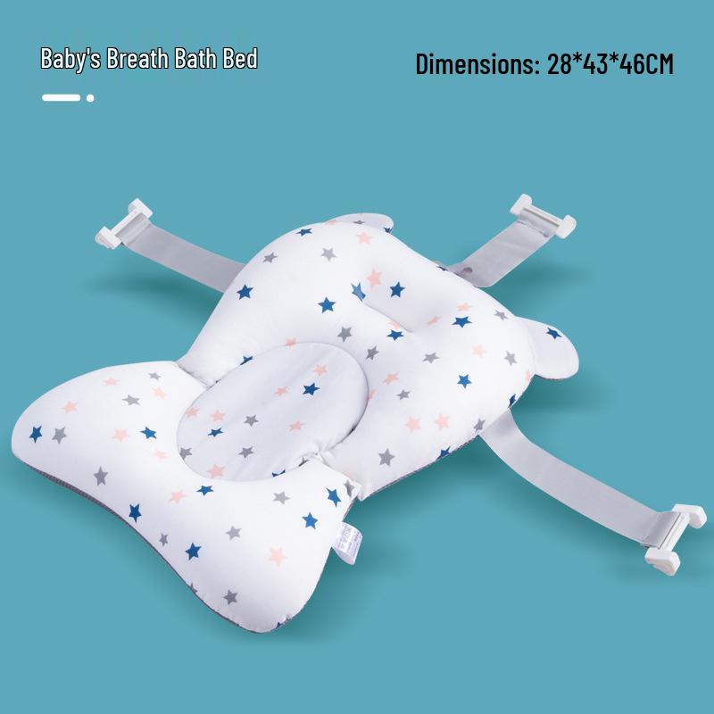 Non-Slip Baby Bath Mat with Floating Support for Newborns and Children