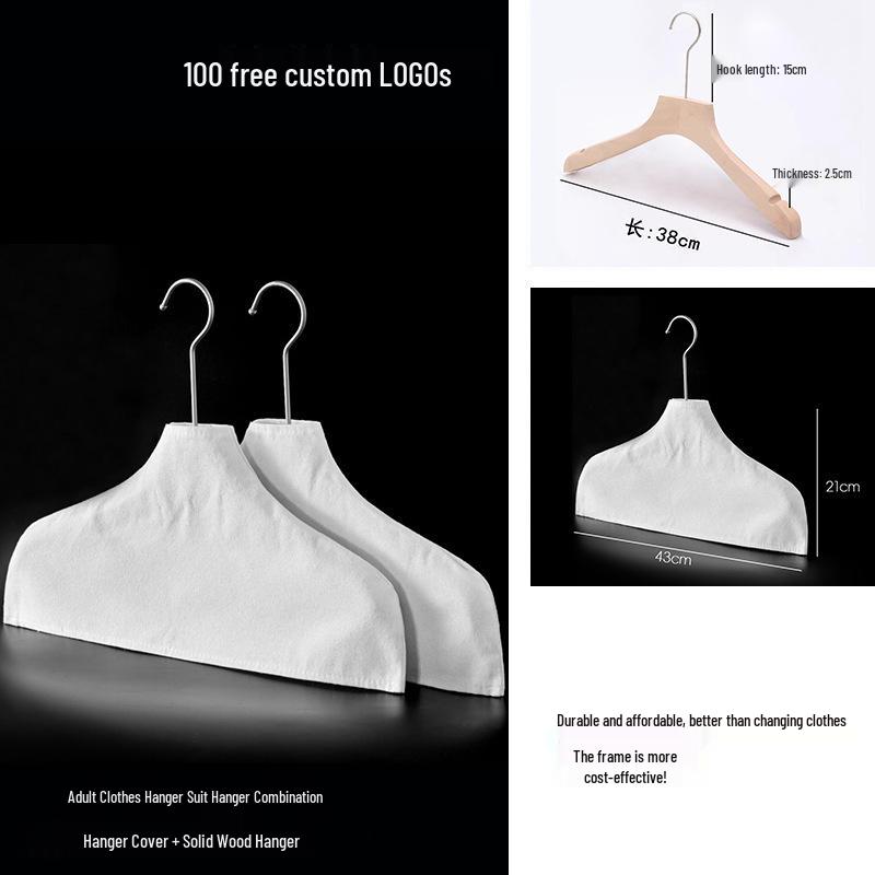 Protiskluzová ramínka z bavlny a lnu s prachotěsným látkovým potahem, proti sklouzávání z ramen, nezanechávají stopy, všestranná