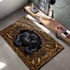 Animal drilling black panther Carpet Rug for Living Room Bedroom Home Sofa Decoration,Kids play Non-slip Floor Mat