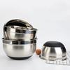 8PCS Set Stainless Steel Mixing Bowls Non-Slip Bottoms with Grater Baking Mixing Basin Kitchen Bowls Baking & Serving