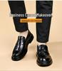 Herren Echtleder Slipper - Herbst/Winter 2025, Business Casual, Britischer Stil, Weiche Sohle, Rutschfest, Ideal für Hochzeiten.