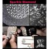 U&M 4 Packs Bling Bling Seat Belt Shoulder Pads, Luster Crystal Car Seatbelt Covers Diamond Car Decor Accessories for Women (Silver) (Black)