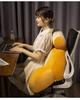 Large Latex Backrest Pillow: Soft Headboard Cushion for Bed, Sofa, Dorm, or Tatami.