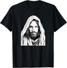 Jesus Christ Bible Sketch Face Of Jesus Funny Meme T-Shirt