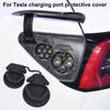 Vanntett ladeportdeksel for Tesla Model 3/Y Tilbehør 21-24 Silikonladerpluggbeskytter Regntett pute