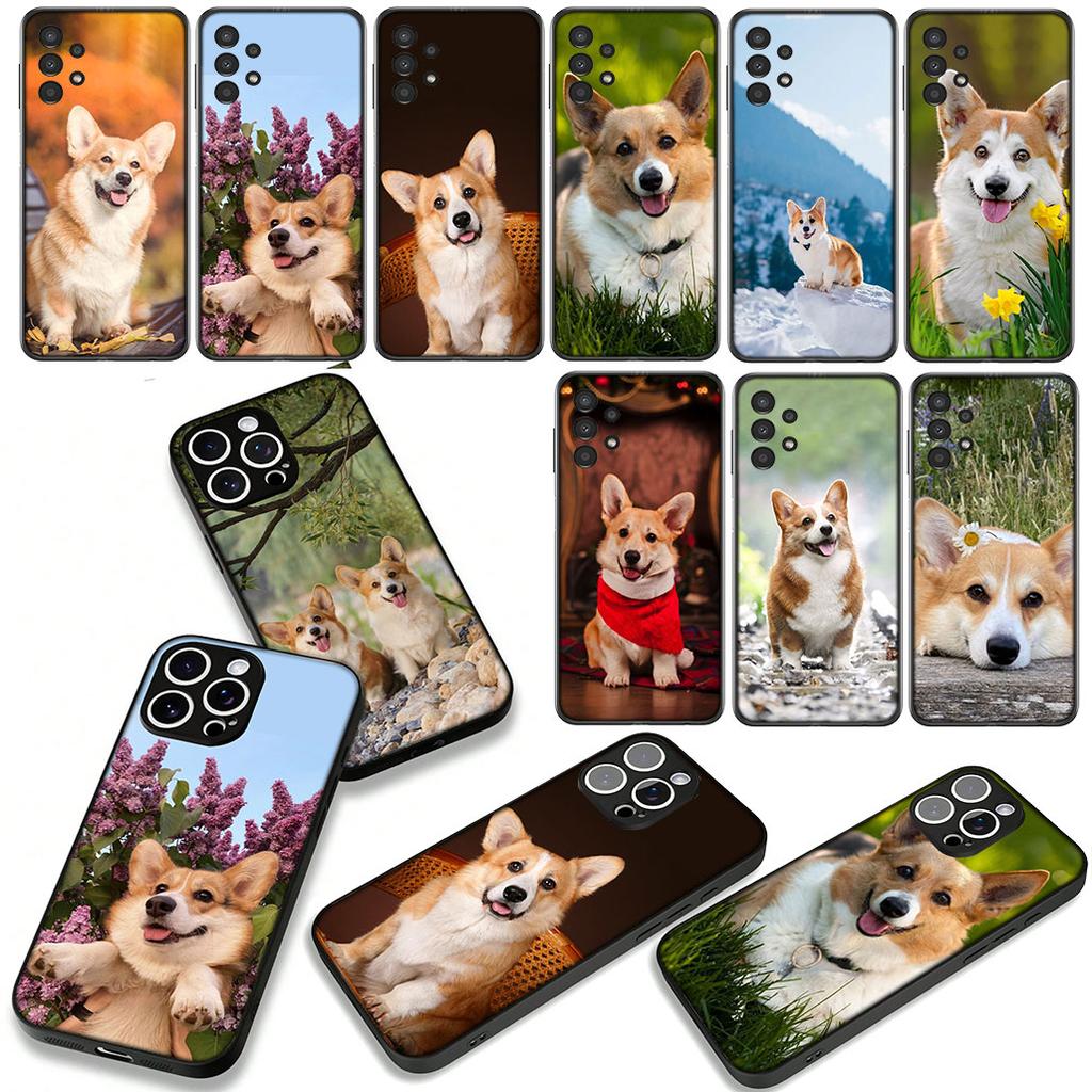Handyhülle Haustier Süßer Hund Corgi für Samsung Galaxy A36 A17 A26 A07 A35 A54 A53 A13 A33 A34 S8 S9 S20 S21 FE S10 Plus Hülle