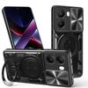 Magsafe Magnetic Camera Protection Case for Mi Poco X7 X6 X5 Pro F5 F6 Pro C65 C75 Armor Hybrid Metal Ring Back Cover