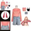 Chainsaw Man Power T-shirt Jeans Cosplay Hair Ornament Teeth Set