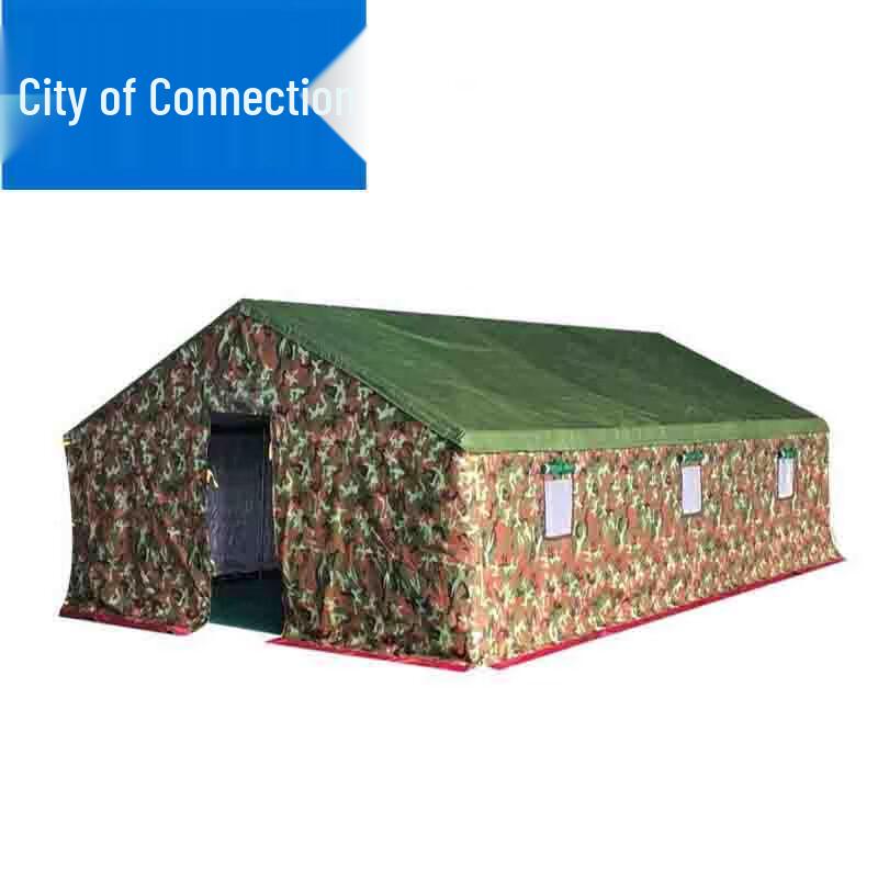 Lianzhicheng Heavy-Duty 3-Layer Camouflage Canvas Tent