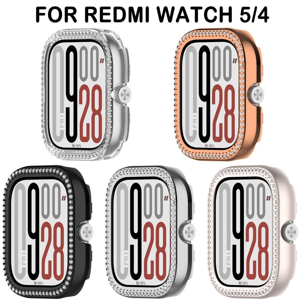 PC Uhren-Bumper Diamantkristall Displayschutz für Redmi Watch 5/4 Smartwatch-Zubehör