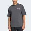 Adidas VERBIAGE T Shirts Men's Solid Gray Crew Neck Moderate KB4890