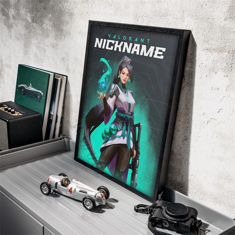 Game Valorant Character Nicknname Picture For Room Living Wall Art Home Decor Canvas Painting Print Poster Game Enthusiasts Gift