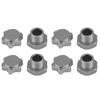 17mm Wheel Hex Hubs Adapter Nut Anti Dust Cover for HSP HOBAO TEAM C 1 8 RC Car(Titanium Color)