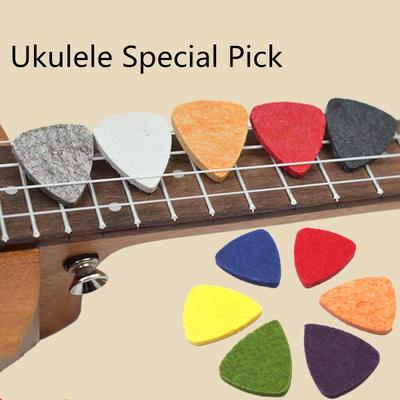 6 pz/set plettro speciale per ukulele in feltro di vari colori, plettro dedicato al pollice carino