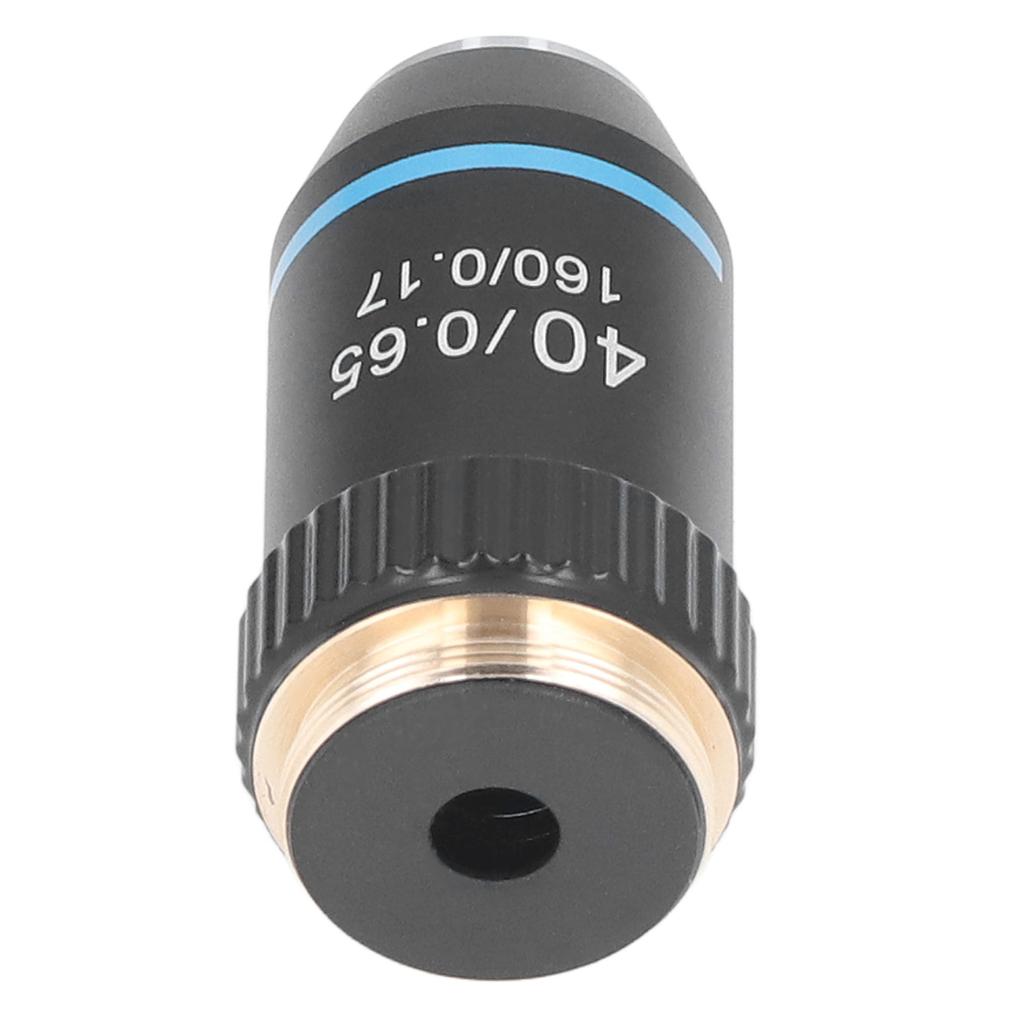 Achromatic Microscope Objective 40X High Magnification 20.2mm Thread Standard RMS Black 195