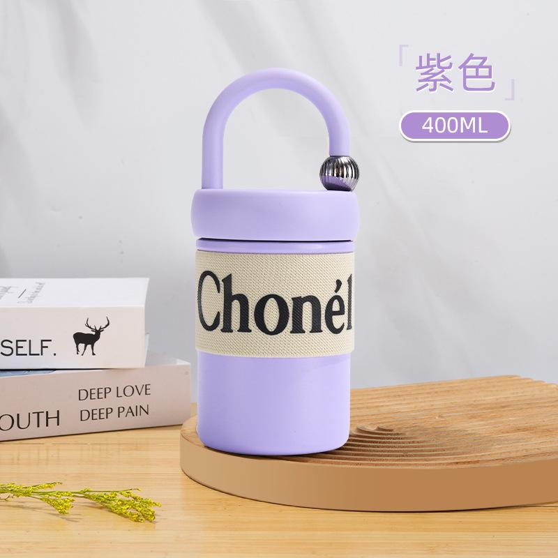 

Кружка-термос из нержавеющей стали 316, Вакуумные термосы, Высокая красота, Кружка-компаньон, Креативные бутылки для воды класса люкс, 400 мл 400ml фиолетовый