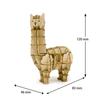 ki-gu-mi Alpaca - A 3D wooden puzzle and DIY craft kit for kids and adults alike - educational toy for boys and girls - a great 3D art piece and a