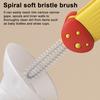 Yousheng 3Pcs 3 In 1 Cup Lid Cleaning Brush Set Soft Hard Bristle Heads 180 Degree Rotating Design Crevice Cleaner Brush