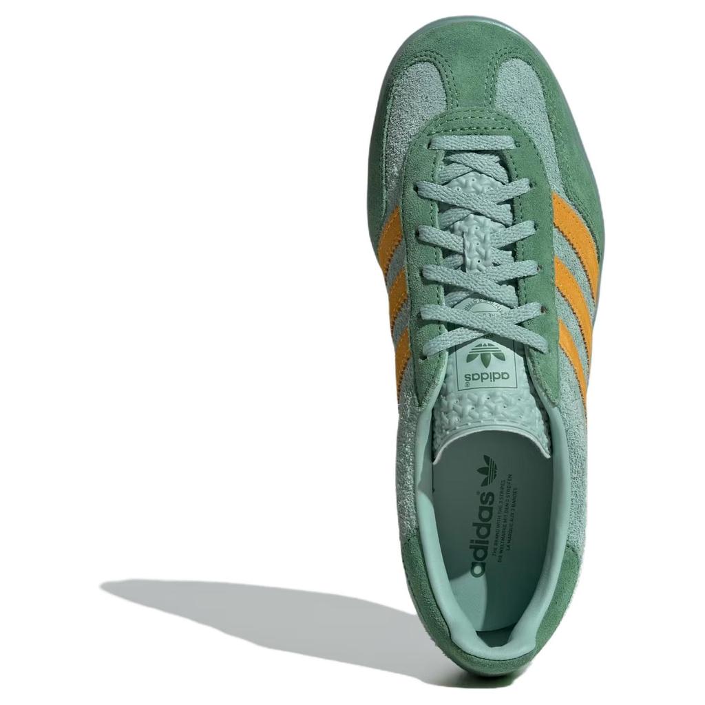 Neue Adidas Originals Gazelle Indoor Hazy Green Crew Yellow Damen IG6783