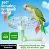 Adjustable Parrot Rotating Windmill Perch Toy Parrot Standing Platform  Indoor Play