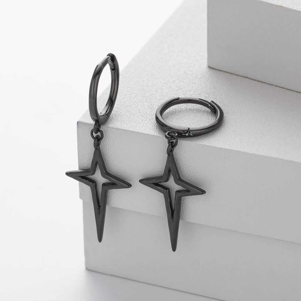 The New S925 Sterling Silver Ear Buckles Are Fashionable and Individual and the Sparkling Cross Earrings Exude a Touch of Luxury