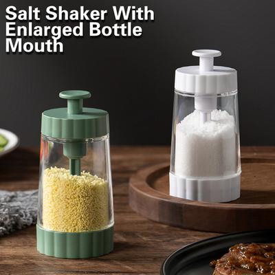 Quantitative Salt Pepper Grinder Multifunctional Adjustable Grinding with Ceramic Core Transparent Seasoning Jar