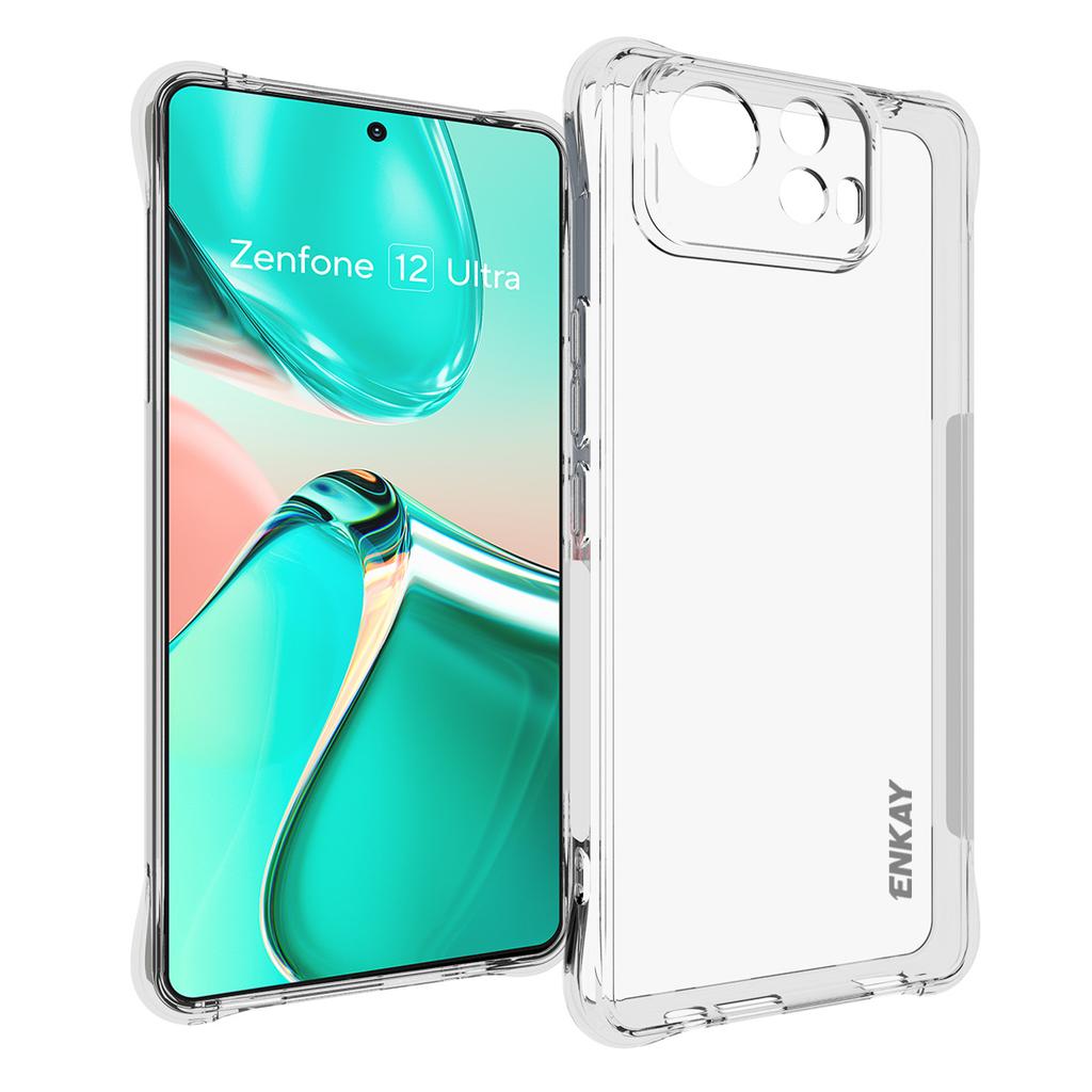 For Asus Zenfone 12 Ultra 5G Clear Phone Case ENKAY HAT PRINCE Shockproof Anti-slip TPU Cover