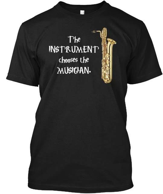 

Bari Saxophone Instrument Chooses 100% Cotton T-shirt Mens Tees Top Made in the USA T-Shirt Tee Top Unisex L