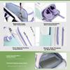 Kawasaki Badminton Backpack Double Shoulder Bag Independent Shoe Compartment Large Capacity Attack Sword Q3 White Purple