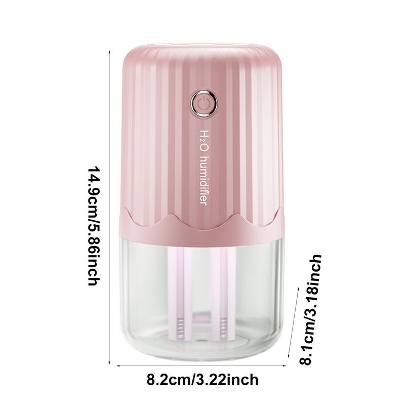 Osobisty Nawilżacz Powietrza Ładowany USB Nawilżacz Biurkowy Mały Ładowany Podwójny Spray Duża Pojemność Nawilżacz Powietrza Cichy Biurkowy