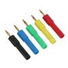 5Pcs Male to Female Banana Plug 2mm to 4mm PA Brass Bananas Plugs Adapter for Automobiles