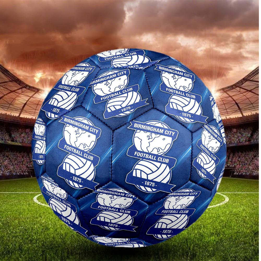 Birmingham City Taglia 5 Pallone da Calcio Alta Elasticità Pallone da Calcio Per Competizione All'aperto Allenamento Quotidiano Gioco