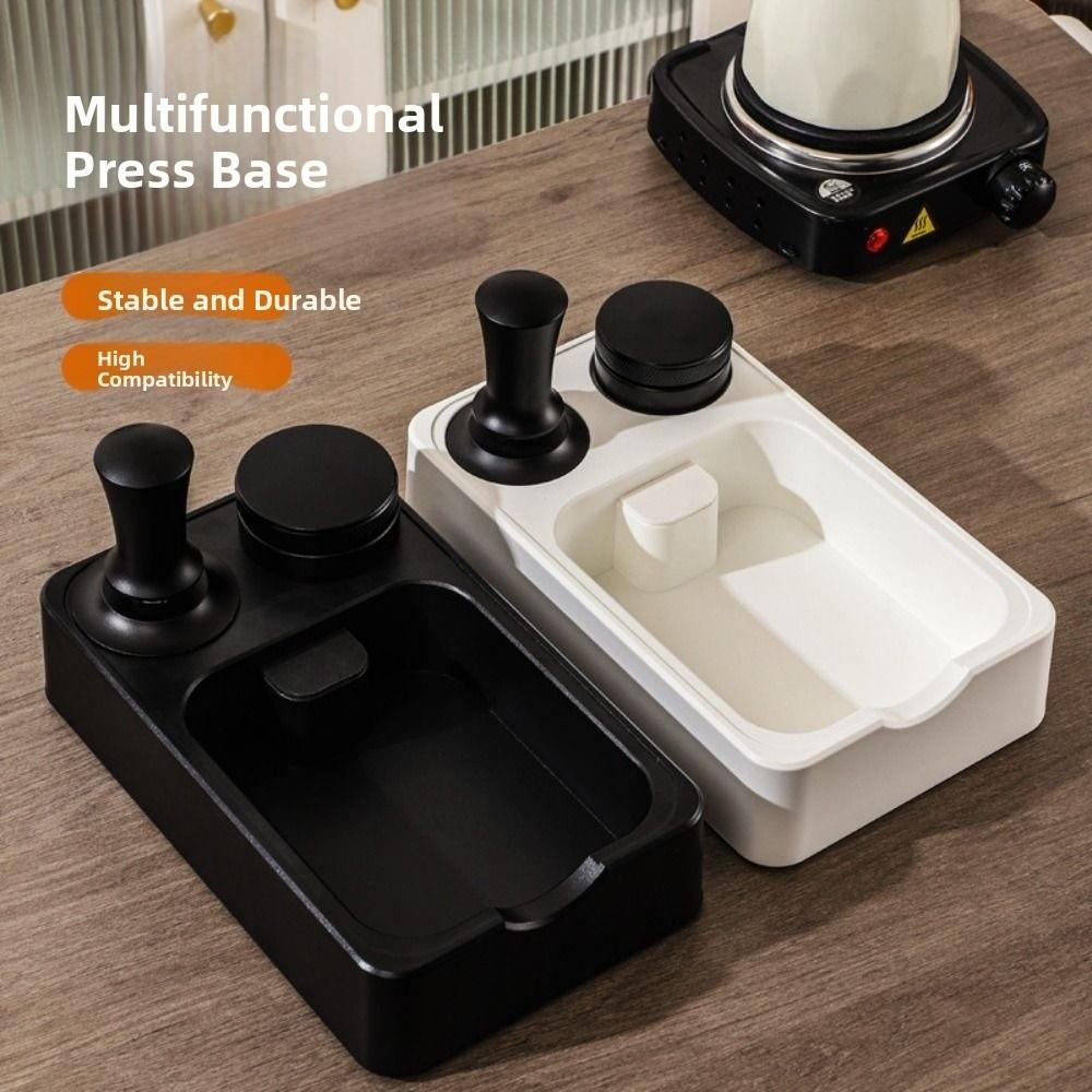 51/53/58mm Coffee Tamping Station Stand Base Coffee Station Tamper Holder  Worktop Coffee Bar