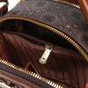Mini-Umhängetasche im Vintage-Stil, runde Retro-Schultertasche, modische Handtasche und Geldbörse für Damen