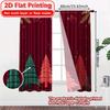 2D Flachdruck  2 Stück FestiveForest Beliebte Zeitgenössische Vorhänge Halbtransparente Vorhänge Dekorationen Verwendung für Zimmer   Küche   Arbeitszimmer