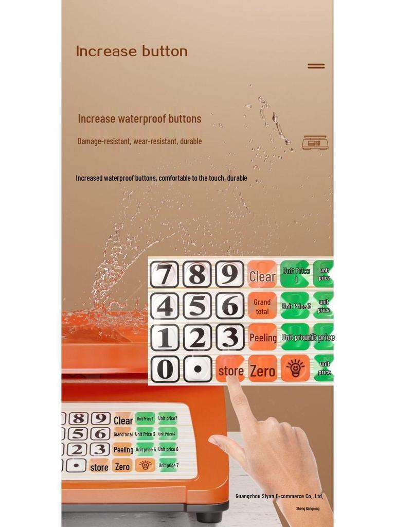 Commercial Kitchen Weighing Scale for Produce and Fruit