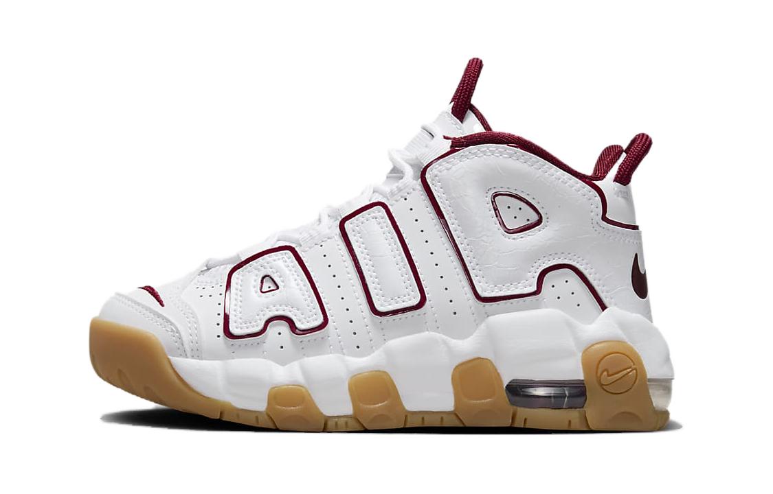 

Nike Air More Uptempo PS Low top Children s Basketball Shoes White Red Children Aged 3 7 Years Old FJ2847-100 28