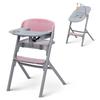 Chaise Haute 4 En 1 Kinderkraft Livy + Transat Calmee Aster Pink