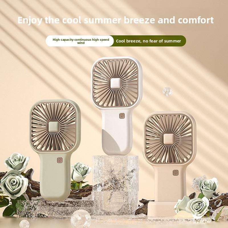 USB Charging Fan - Portable, Compact, Powerful Fan for Office, Student Dormitory. Brushless, High-speed Handheld Fan.