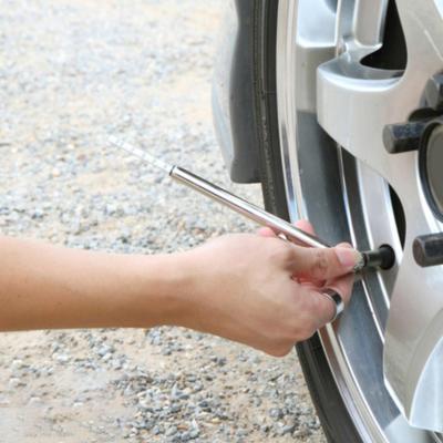 Tire Pressure Pen No Battery Needed Good Air Tightness 4-sided Scale 360 Degrees Rotation Tire Pressure Tester Workshop Supply
