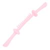 Bendable Muscle Stick Soft TPR Non Slip Long Handle Roller Massage Stick for Legs Arms Pink
